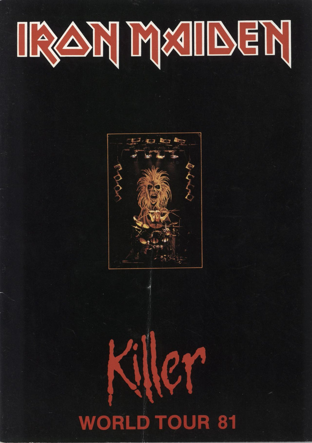 Iron Maiden Killer World Tour '81 UK tour programme TOUR PROGRAMME