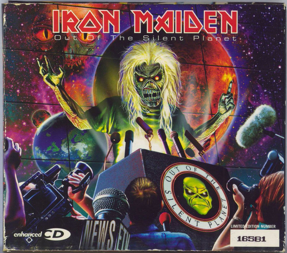 Iron Maiden Out Of The Silent Planet - EX UK CD single (CD5 / 5") CDEM576