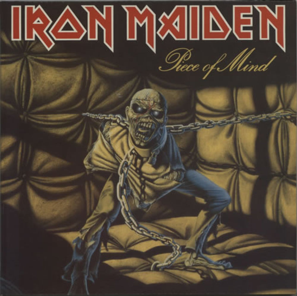 Iron Maiden Piece Of Mind - 1st - Sample UK vinyl LP album (LP record) EMA800