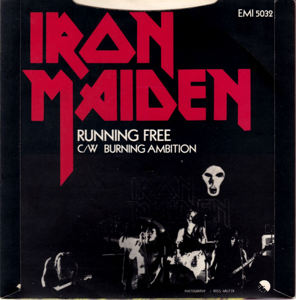 Iron Maiden Running Free - 1st - Card Sleeve UK 7" vinyl single (7 inch record / 45) IRO07RU06678