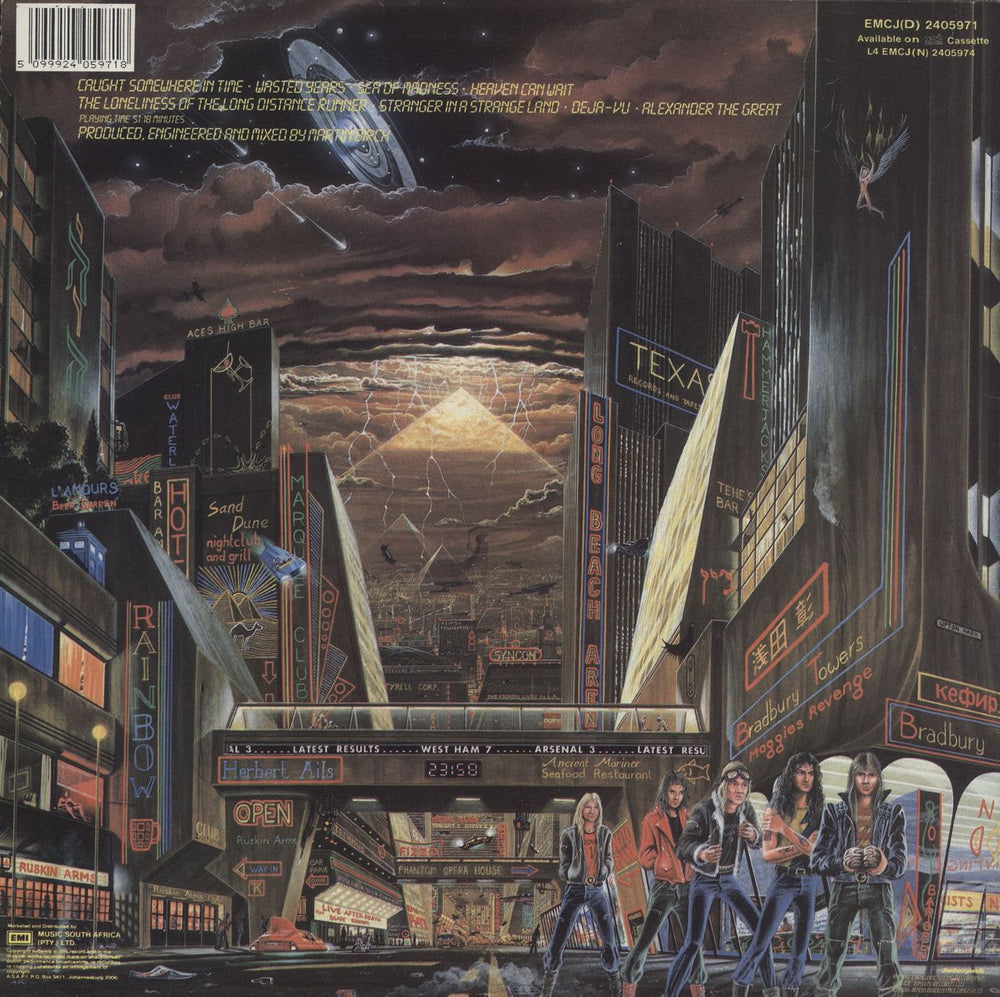 Iron Maiden Somewhere In Time South African vinyl LP album (LP record) 5099924059718