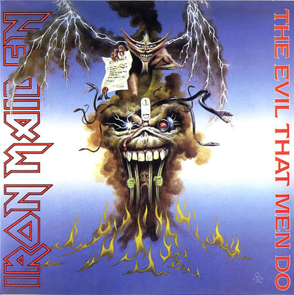 Iron Maiden The Evil That Men Do UK 7" vinyl single (7 inch record / 45) 2564624845