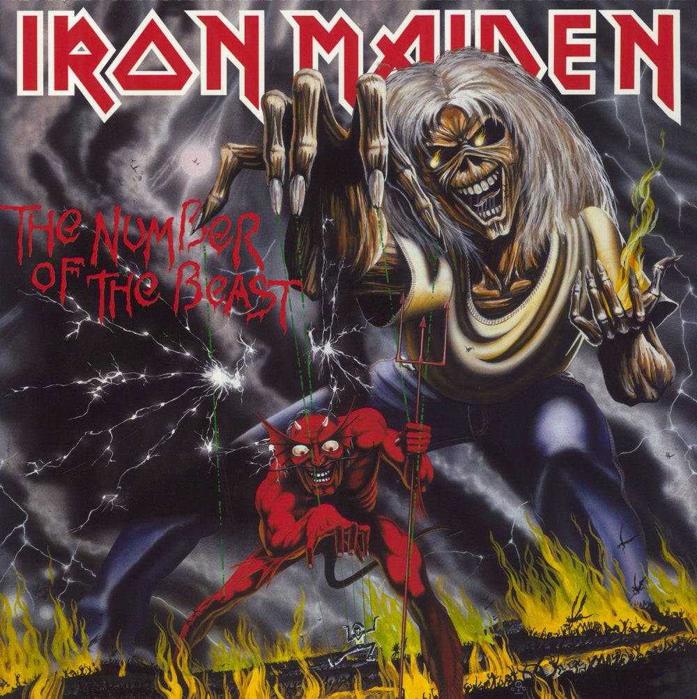 Iron Maiden The Number Of The Beast UK picture disc LP (vinyl picture disc album) 9729501