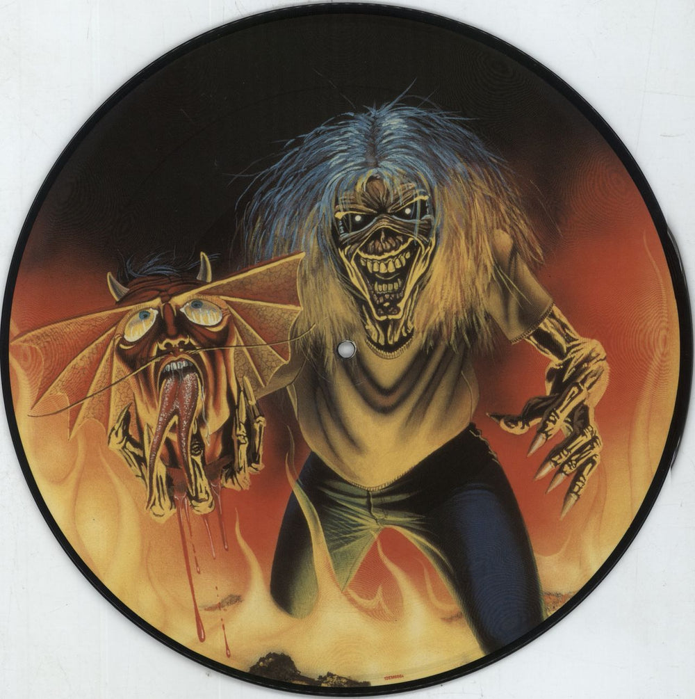 Iron Maiden The Number Of The Beast - VG UK 12" vinyl picture disc (12 inch picture record) IRO2PTH816122