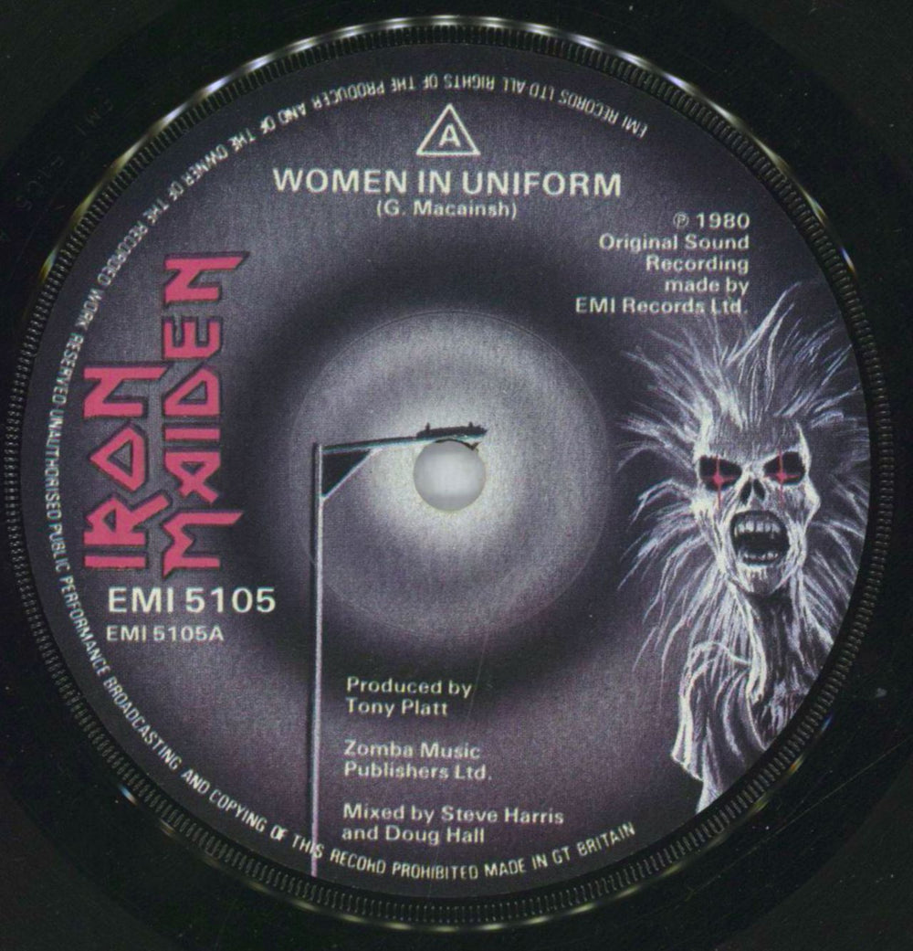 Iron Maiden Women In Uniform - Solid - P/S UK 7" vinyl single (7 inch record / 45) IRO07WO819668