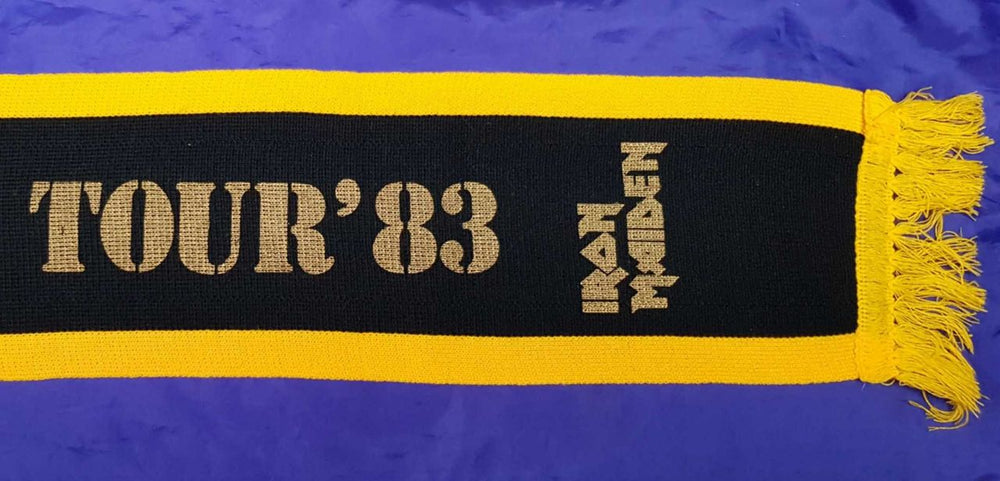 Iron Maiden World Piece Tour '83- Black & Yellow Scarf UK memorabilia