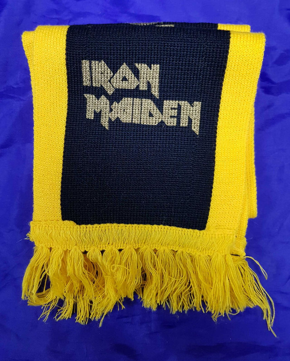 Iron Maiden World Piece Tour '83- Black & Yellow Scarf UK memorabilia