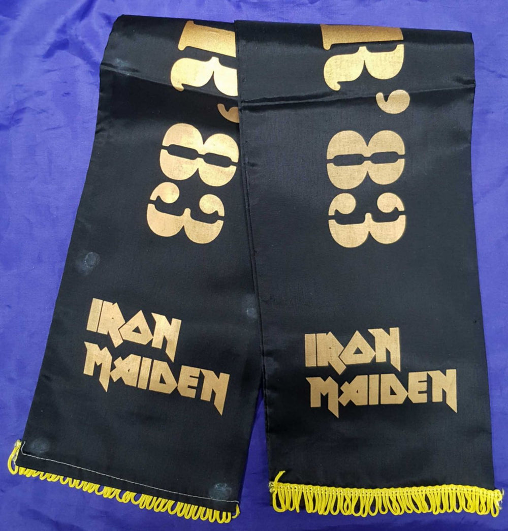 Iron Maiden World Piece Tour '83- Black Satin Scarf UK memorabilia