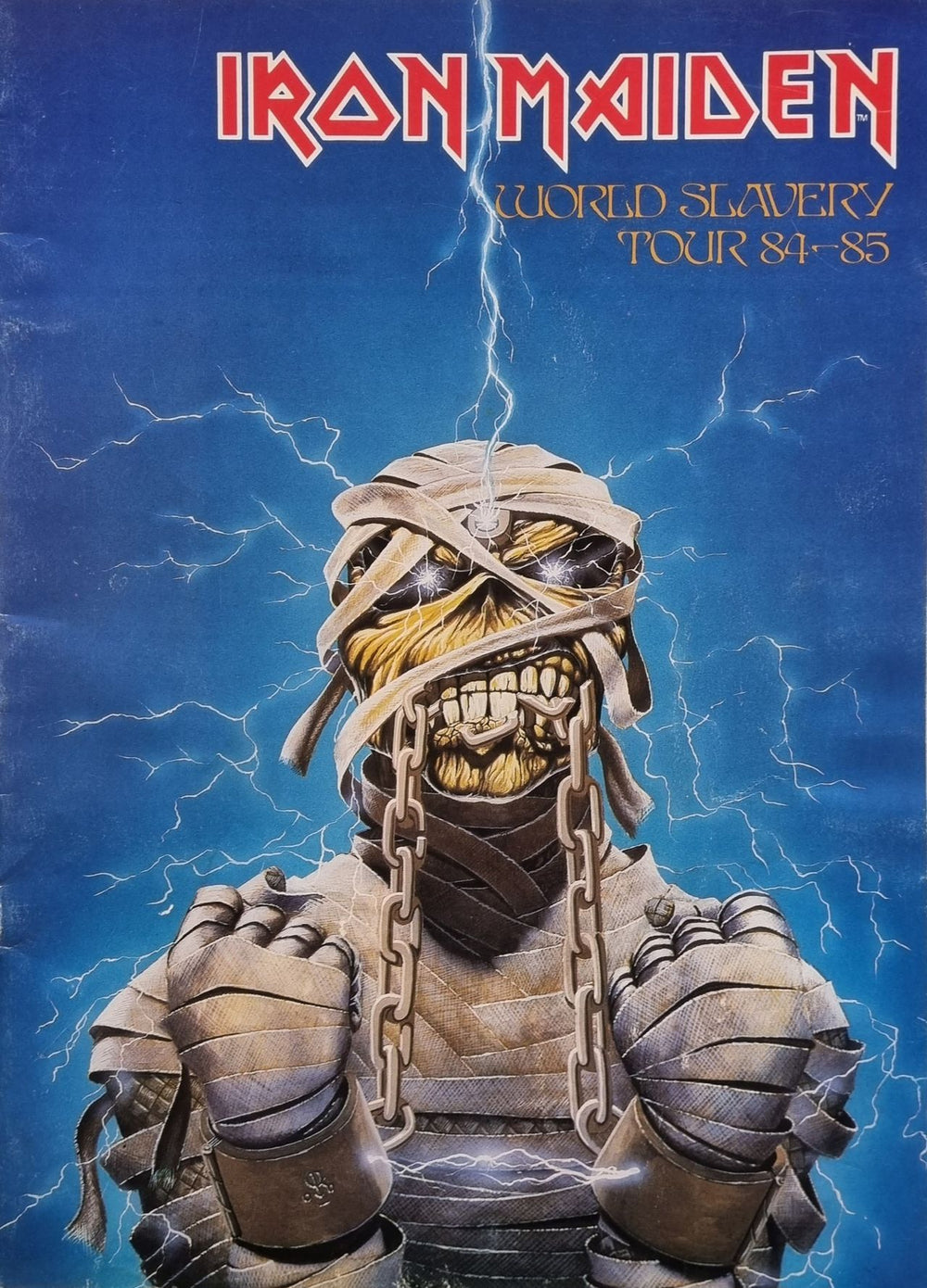 Iron Maiden World Slavery Tour '84-'85 - Autographed UK tour programme SIGNED TOUR PROGRAMME