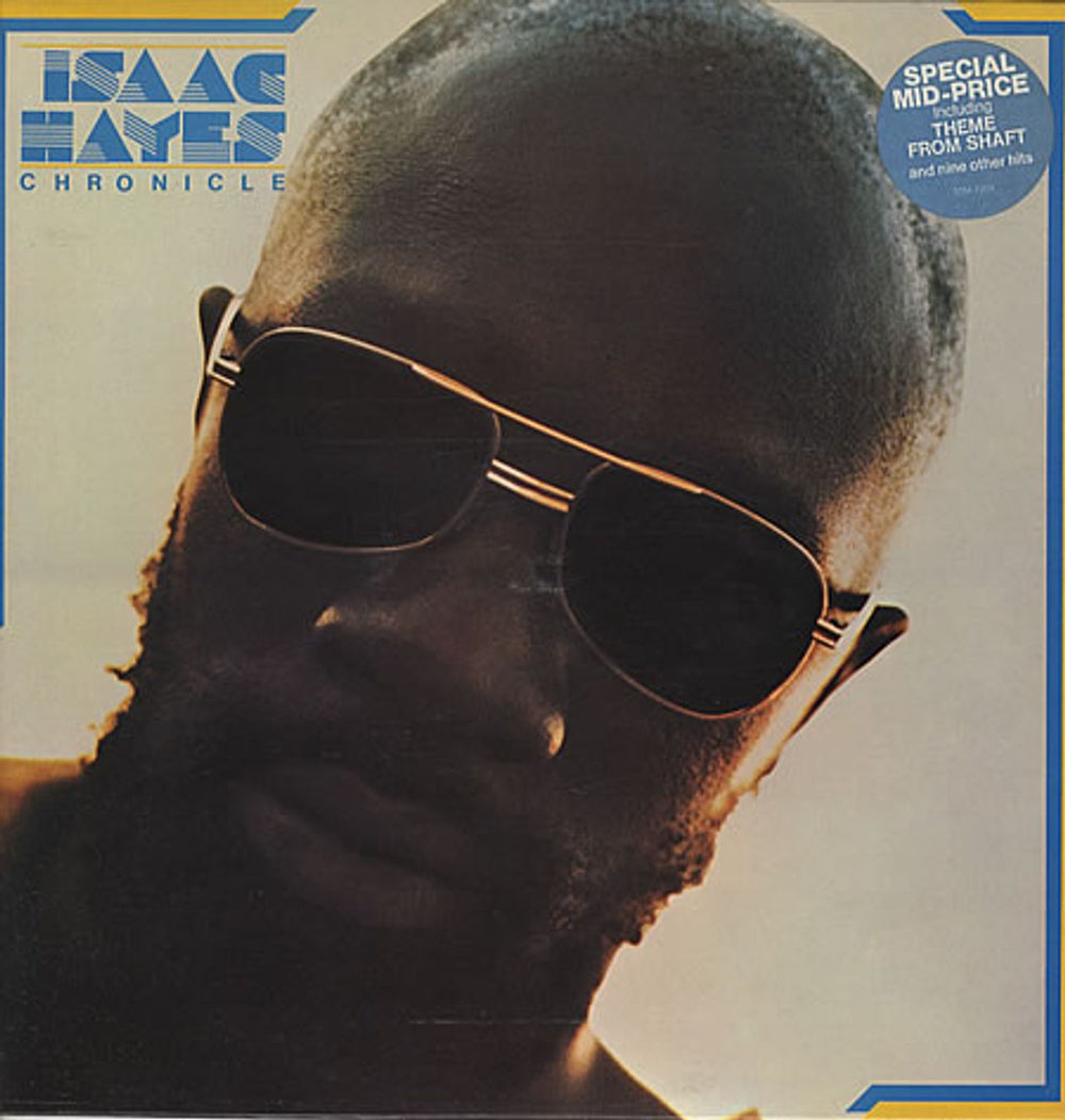 Isaac Hayes Chronicle - stickered UK vinyl LP album (LP record) STM7003