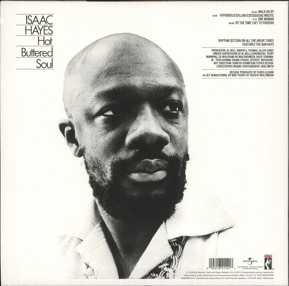 Isaac Hayes Hot Buttered Soul - 180gm UK vinyl LP album (LP record) 025218411417