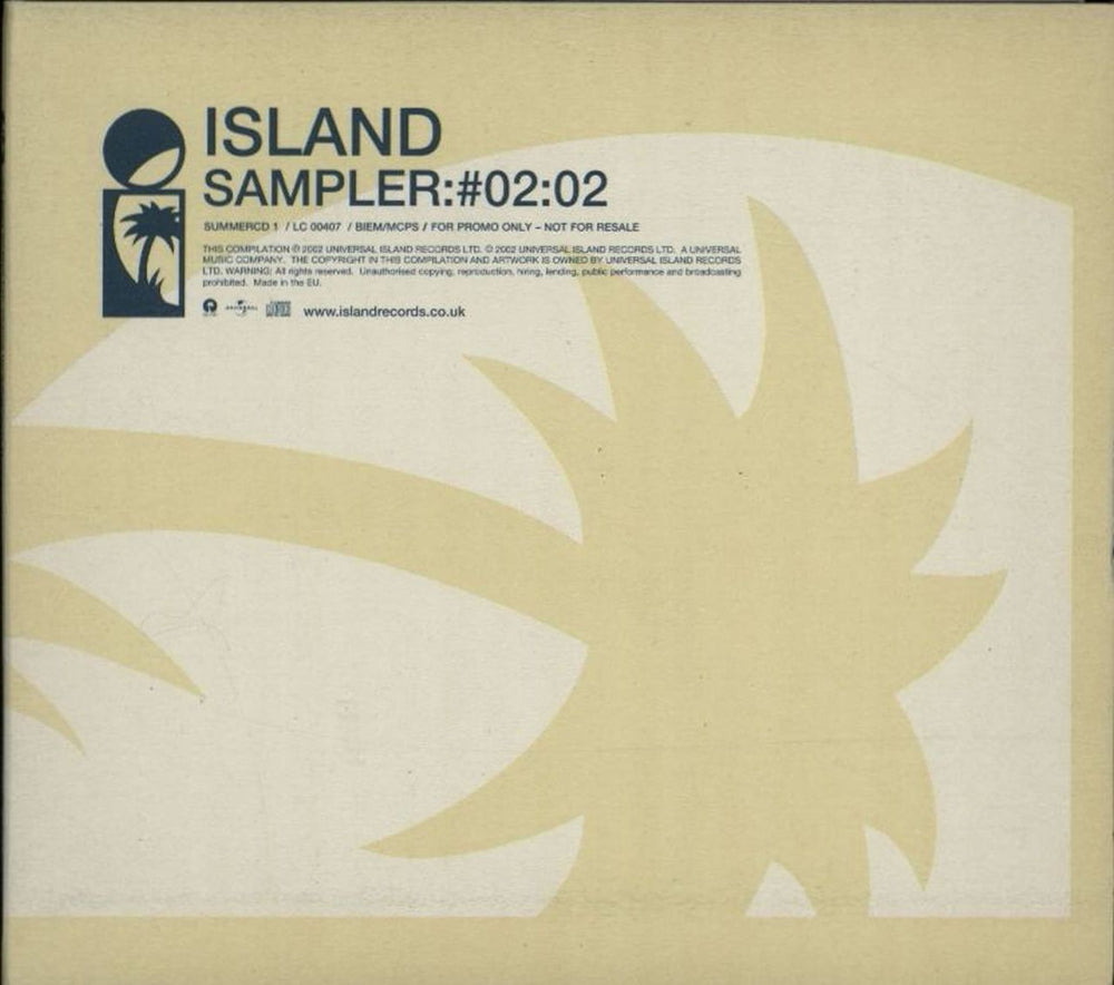 Island Records Island Sampler #02:02 UK Promo CD album (CDLP) SUMMERCD1