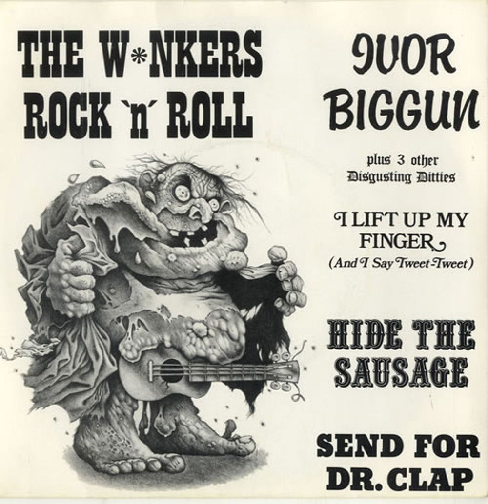 Ivor Biggun The W*nkers Rock 'n' Roll EP UK 7" vinyl single (7 inch record / 45) BOP5