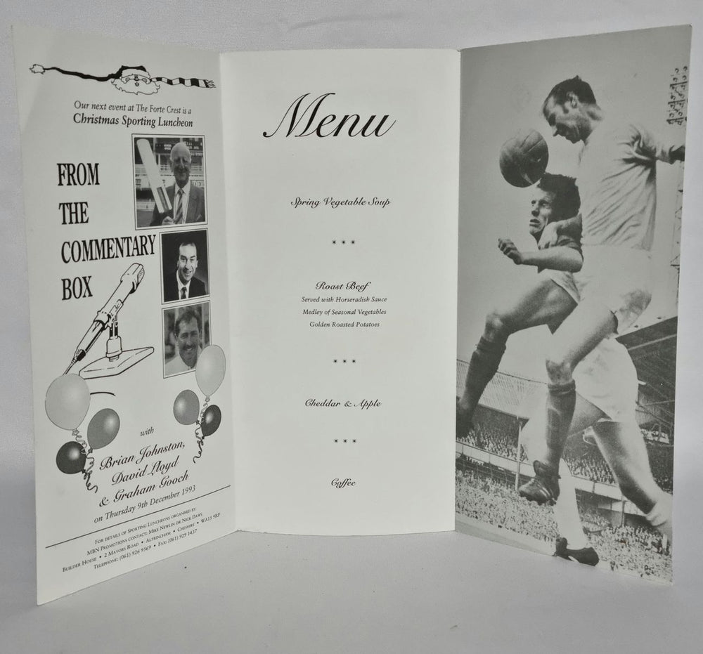 Jack Charlton A Sporting Luncheon - Autographed UK Promo memorabilia JC6MMAS262938