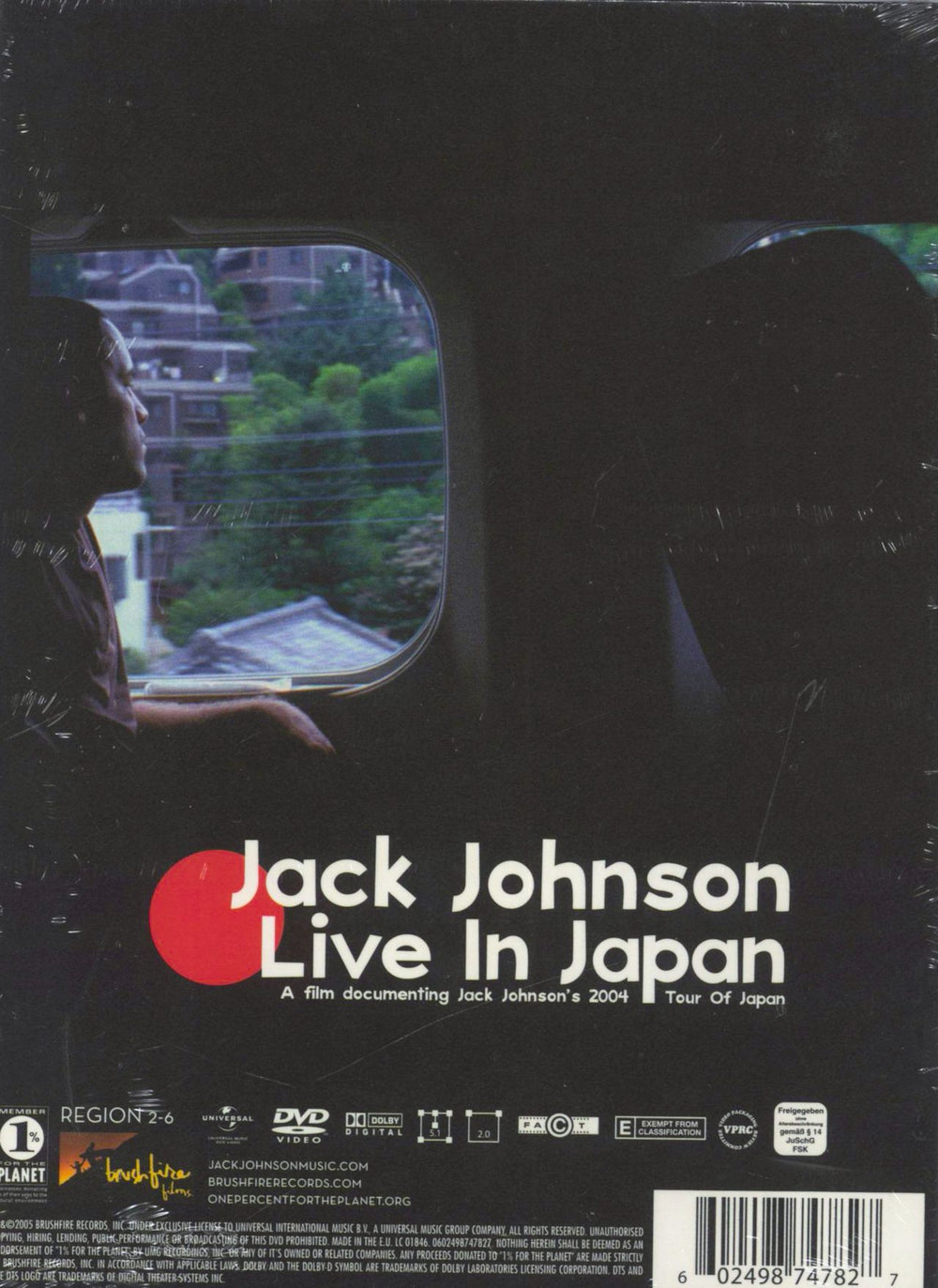 Jack Johnson A Weekend At The Greek - Sealed UK DVD 602498747827