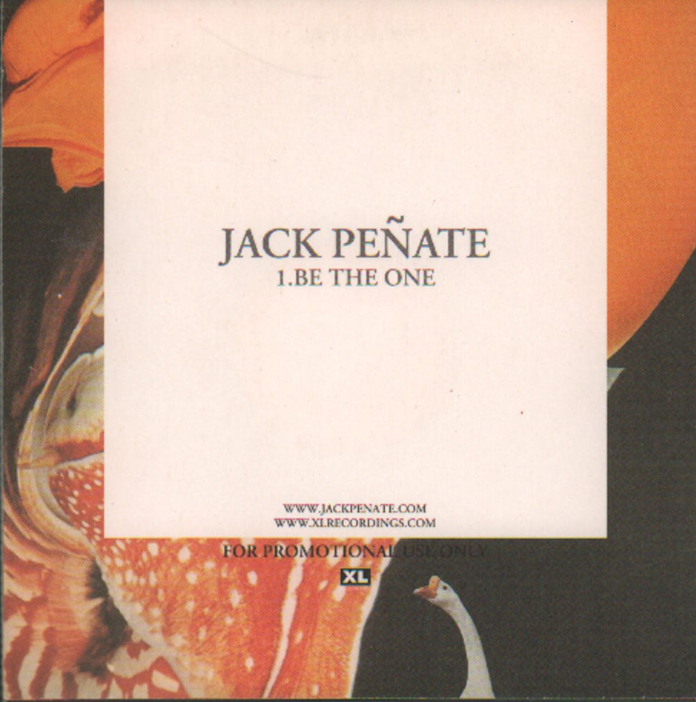 Jack Peñate Be The One UK Promo CD-R acetate JPICRBE649425