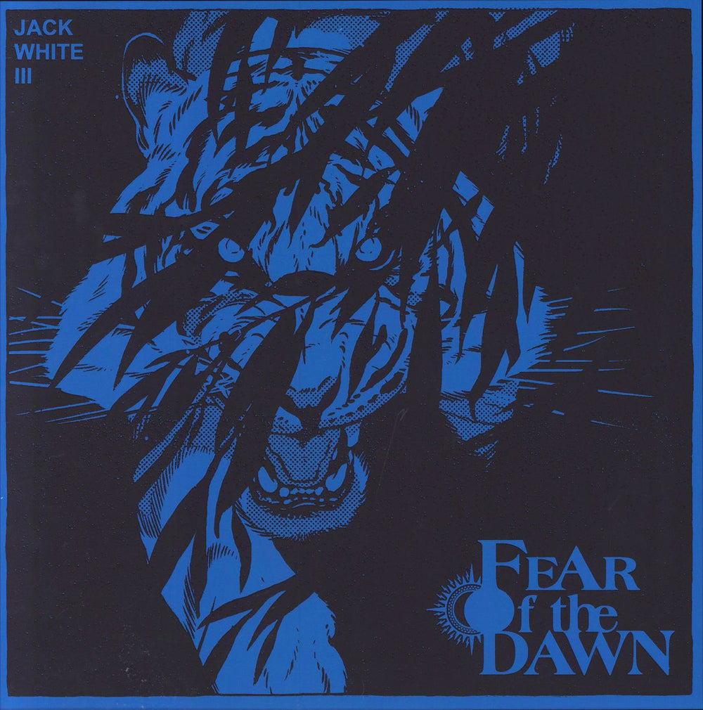 Jack White Fear Of The Dawn - Blue & White Split Vinyl UK vinyl LP album (LP record) TMR-752