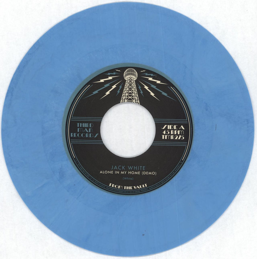 Jack White Lazaretto Demos - Blue Vinyl US 7" vinyl single (7 inch record / 45) ITE07LA740609