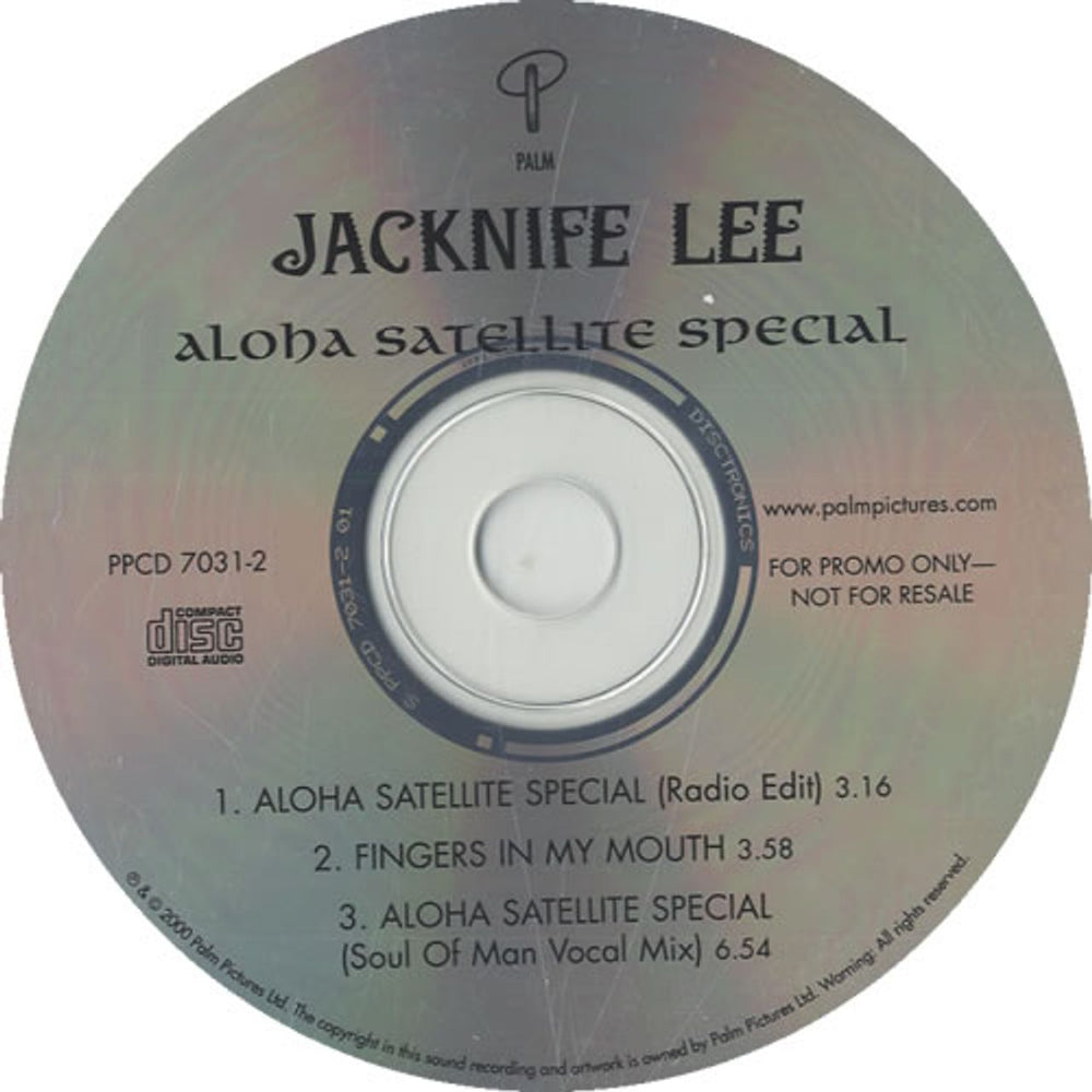 Jacknife Lee Aloha Satellite Special UK Promo CD-R acetate CD-R ACETATE