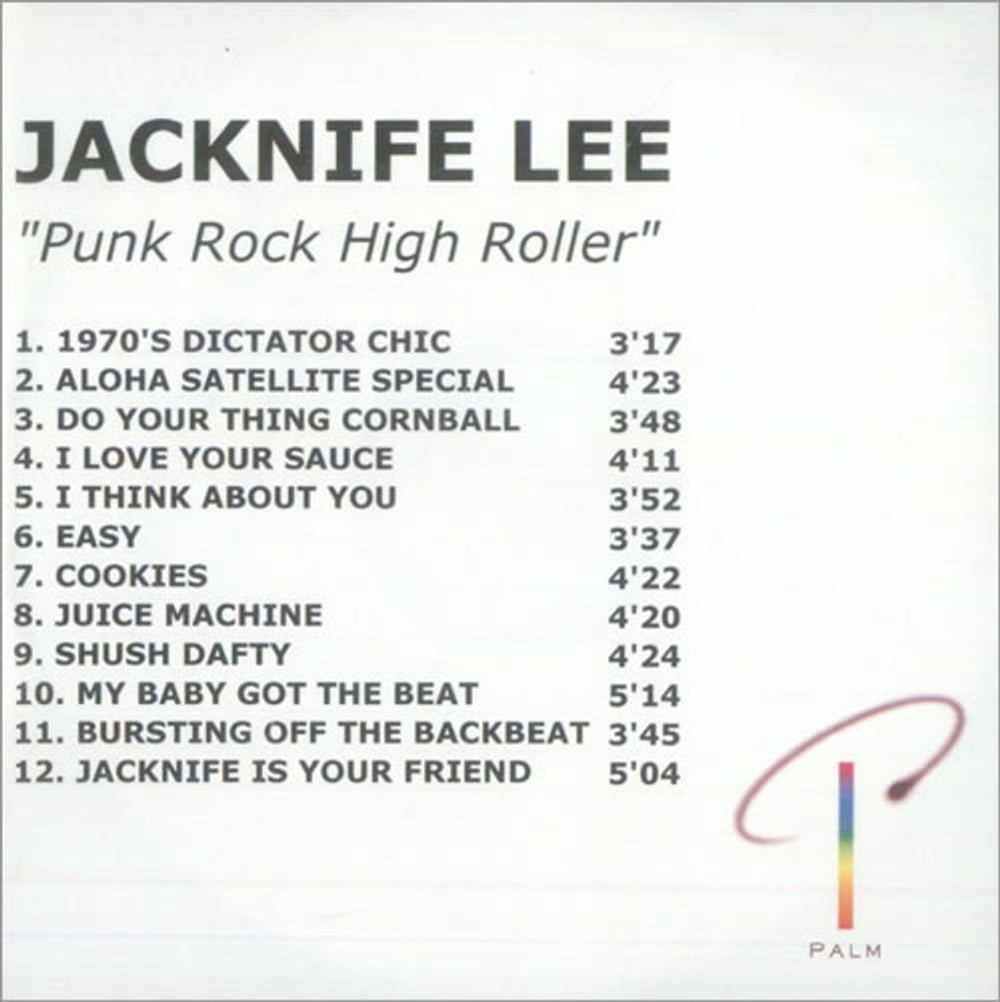 Jacknife Lee Punk Rock High Roller UK Promo CD-R acetate CD-R ACETATE