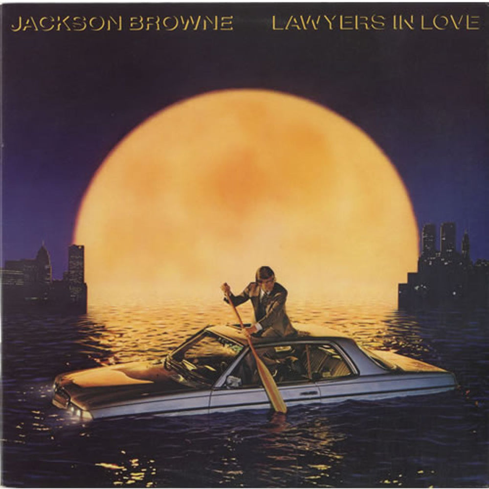 Jackson Browne Lawyers In Love US vinyl LP album (LP record) 60268-1