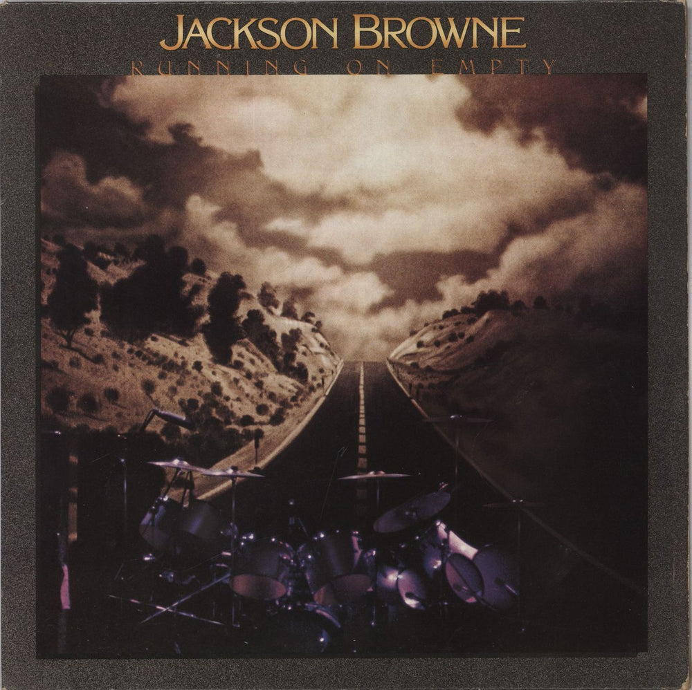 Jackson Browne Running On Empty + Booklet UK vinyl LP album (LP record) K53070