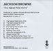 Jackson Browne The Naked Ride Home UK Promo CD-R acetate CD ACETATE