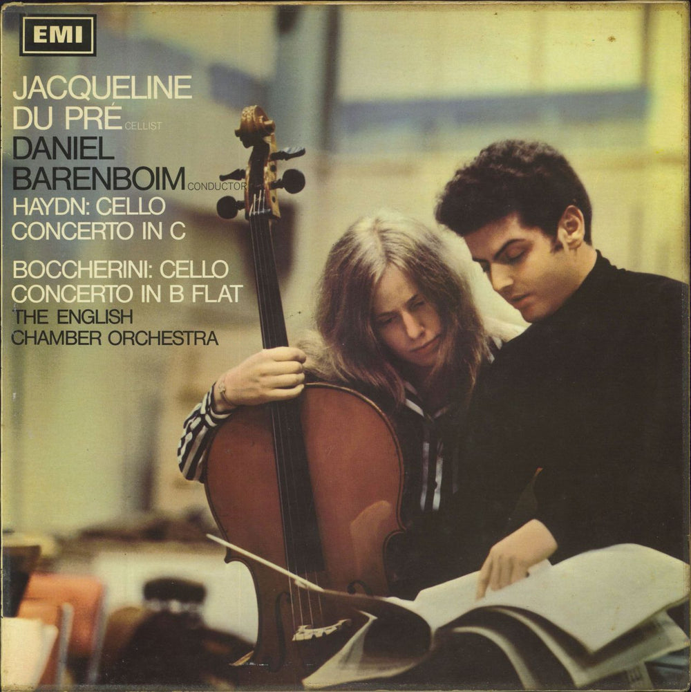 Jacqueline Du Pré & Daniel Barenboim Haydn: Cello Concerto In C / Boccherini: Cello Concerto In B Flat UK vinyl LP album (LP record) ASD2331