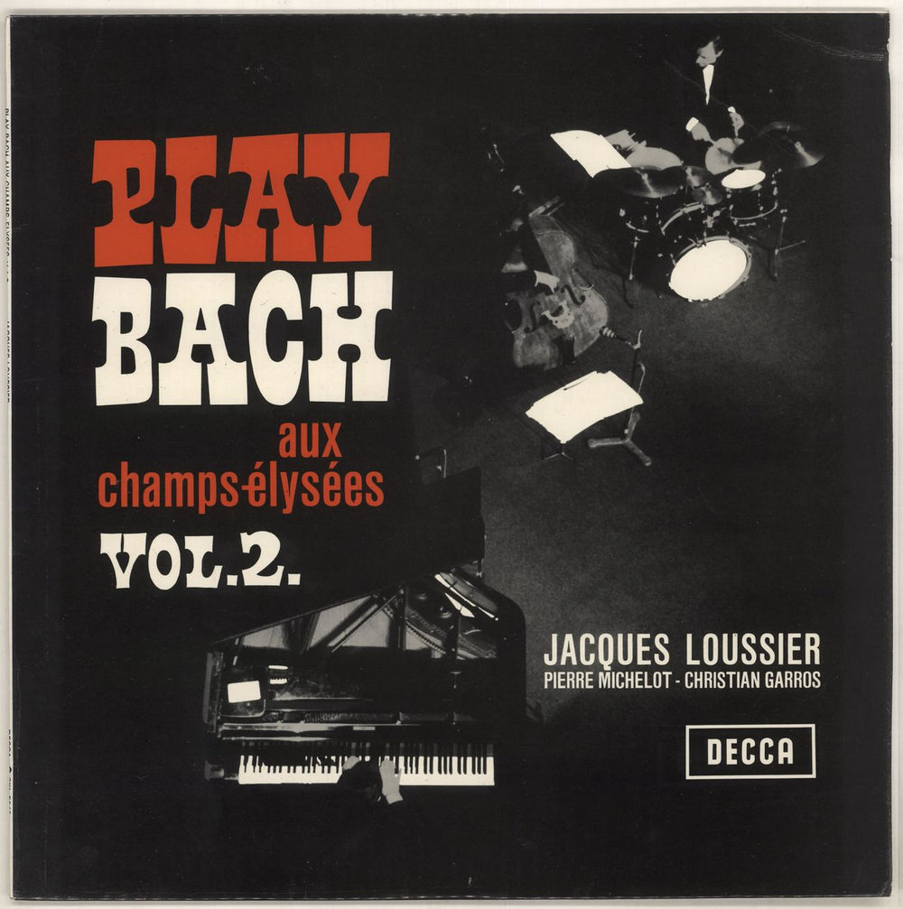 Jacques Loussier Play Bach Aux Champs-Elysees Vol. 2 UK vinyl LP album (LP record) SKL5040