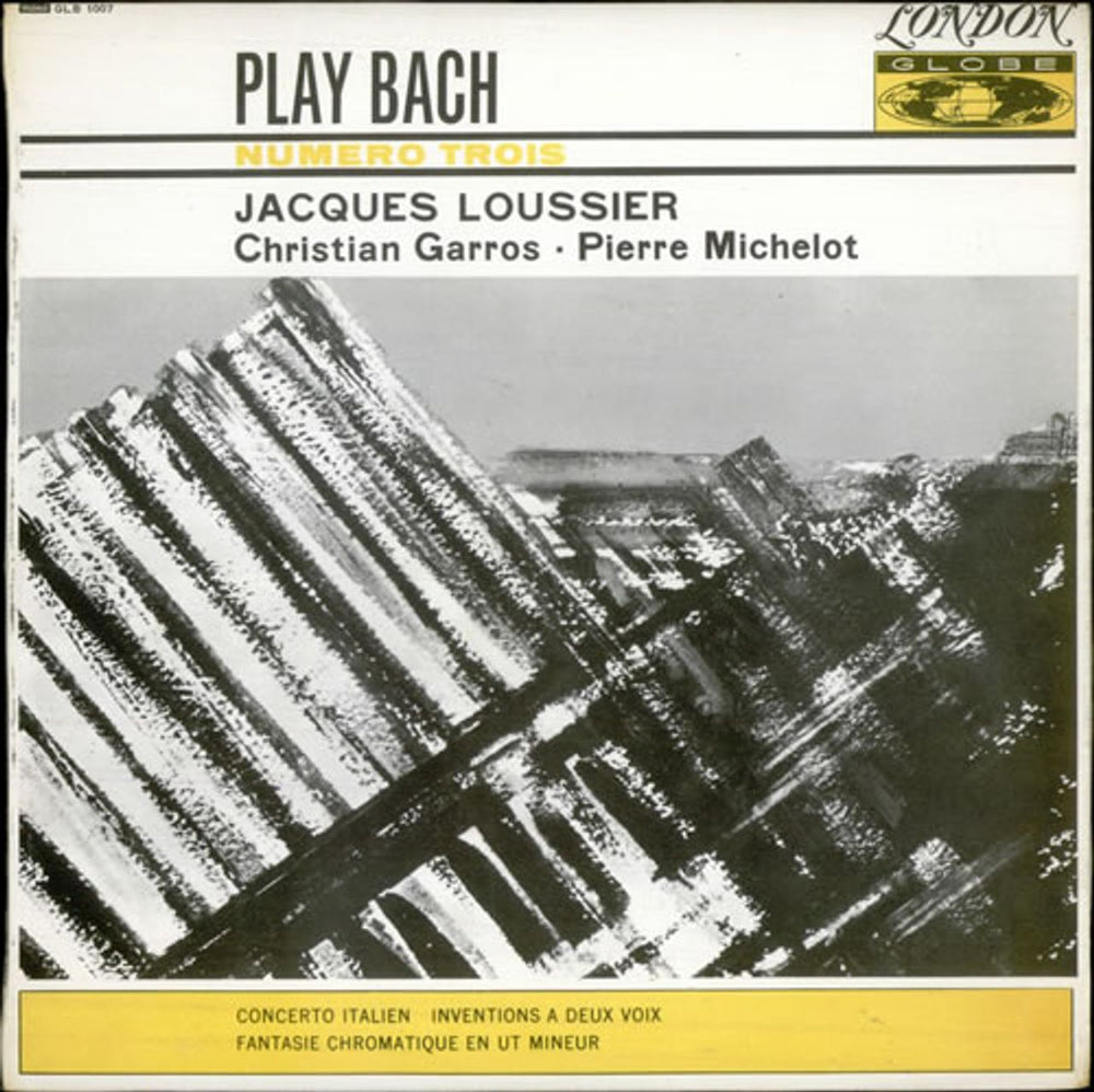 Jacques Loussier Play Bach Numero Trois UK vinyl LP album (LP record) GLB1007