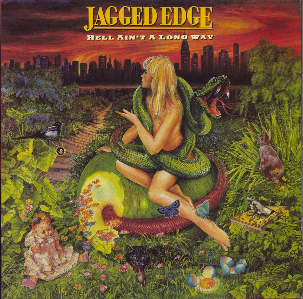 Jagged Edge (Rock) Hell Ain't A Long Way UK 12" vinyl single (12 inch record / Maxi-single) PZG132