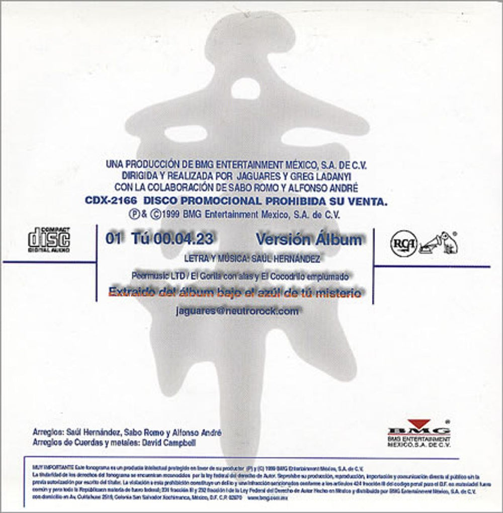 Jaguares Tu Mexican Promo CD single (CD5 / 5") JGUC5TU230381