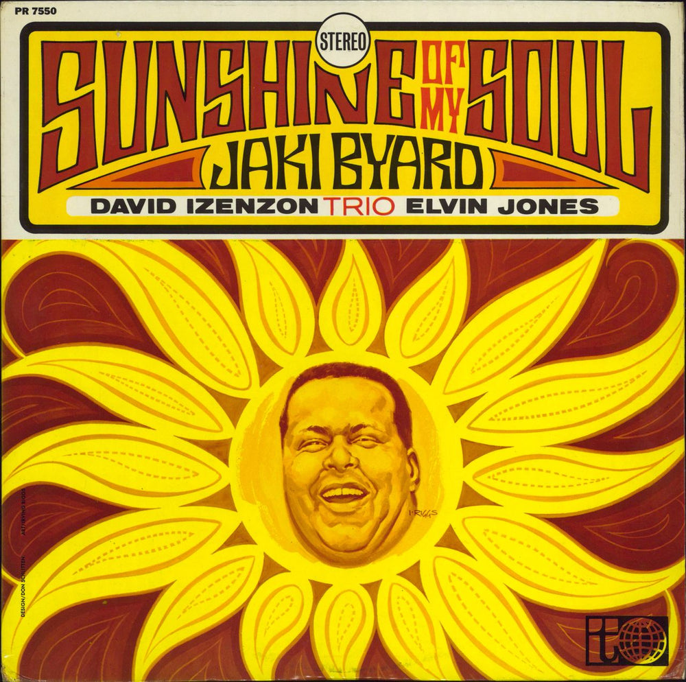 Jaki Byard Sunshine Of My Soul UK vinyl LP album (LP record) PR7550