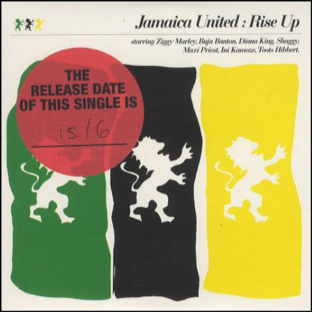 Jamaica United Rise Up Austrian Promo CD single (CD5 / 5") XPCD994