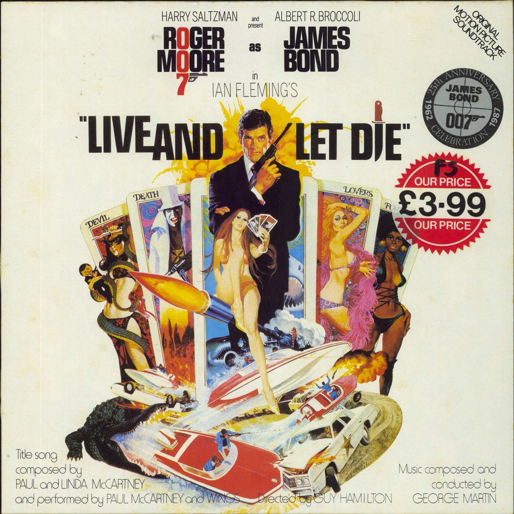 James Bond Live And Let Die UK vinyl LP album (LP record) EMS1269