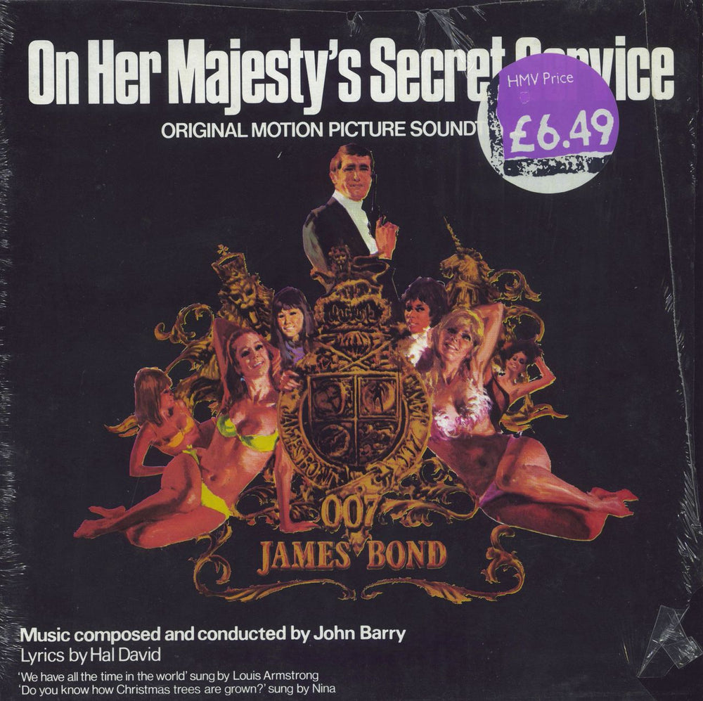 James Bond On Her Majesty's Secret Service Italian vinyl LP album (LP record) 541908661