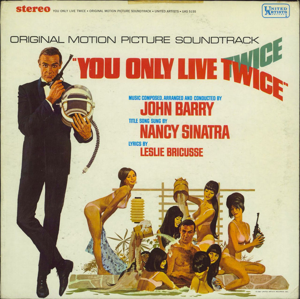 James Bond You Only Live Twice US vinyl LP album (LP record) UAS5155