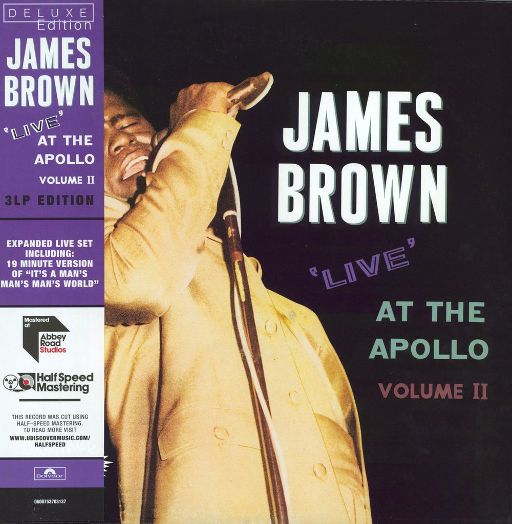 James Brown Live At The Apollo - Volume II - 180gm UK 3-LP vinyl record set (Triple LP Album) 0600753703137