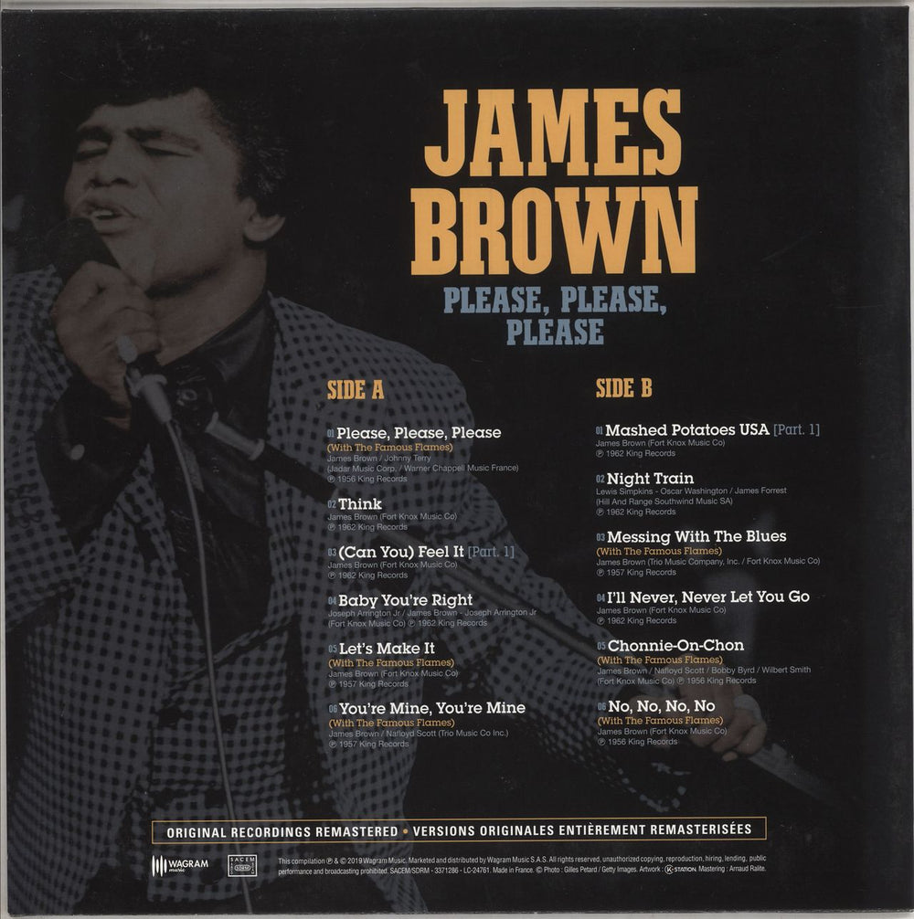 James Brown Please, Please, Please French vinyl LP album (LP record)