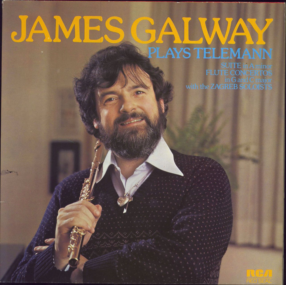 James Galway James Galway Plays Telemann German vinyl LP album (LP record) RL70413