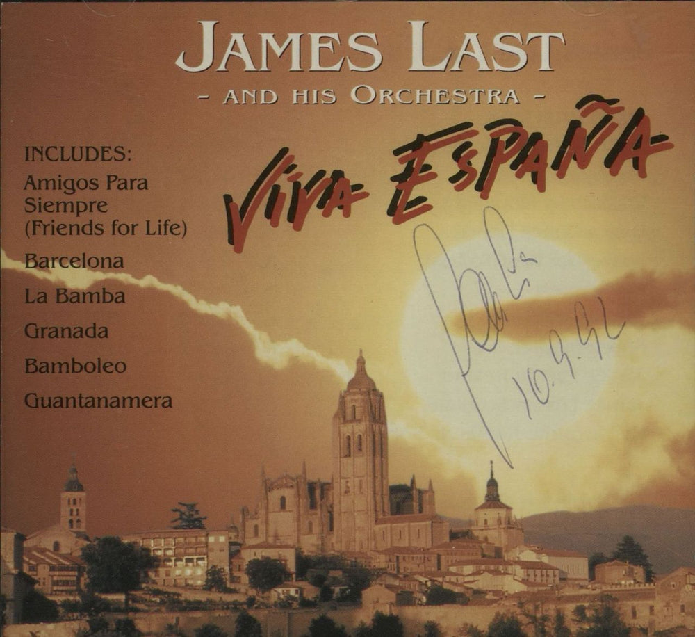 James Last 1992 Tour + Ticket Stubs, Signed CD & Video UK tour programme