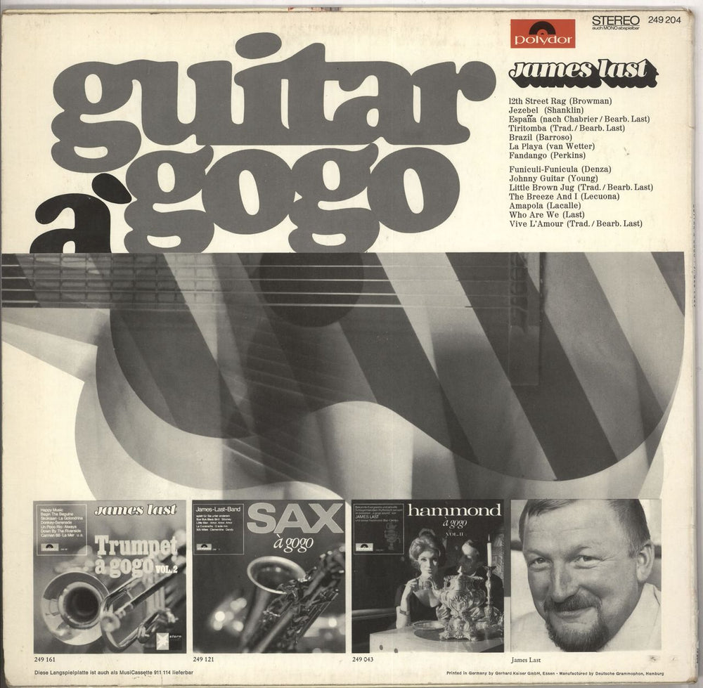 James Last Guitar A Gogo German vinyl LP album (LP record)