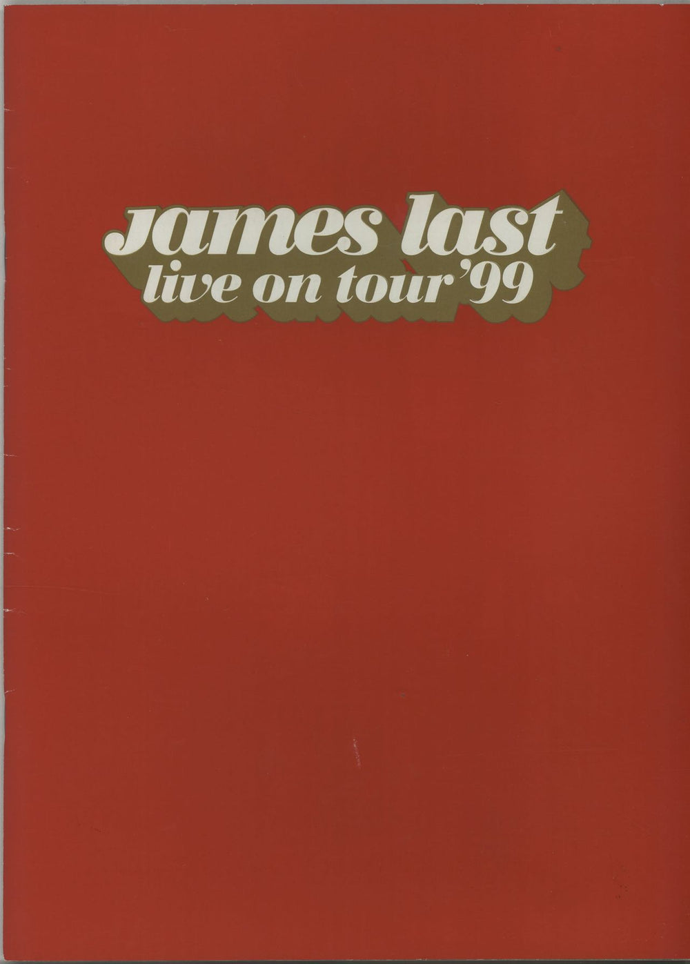 James Last Live On Tour '99 + Ticket Stubs UK tour programme TOUR PROGRAMME