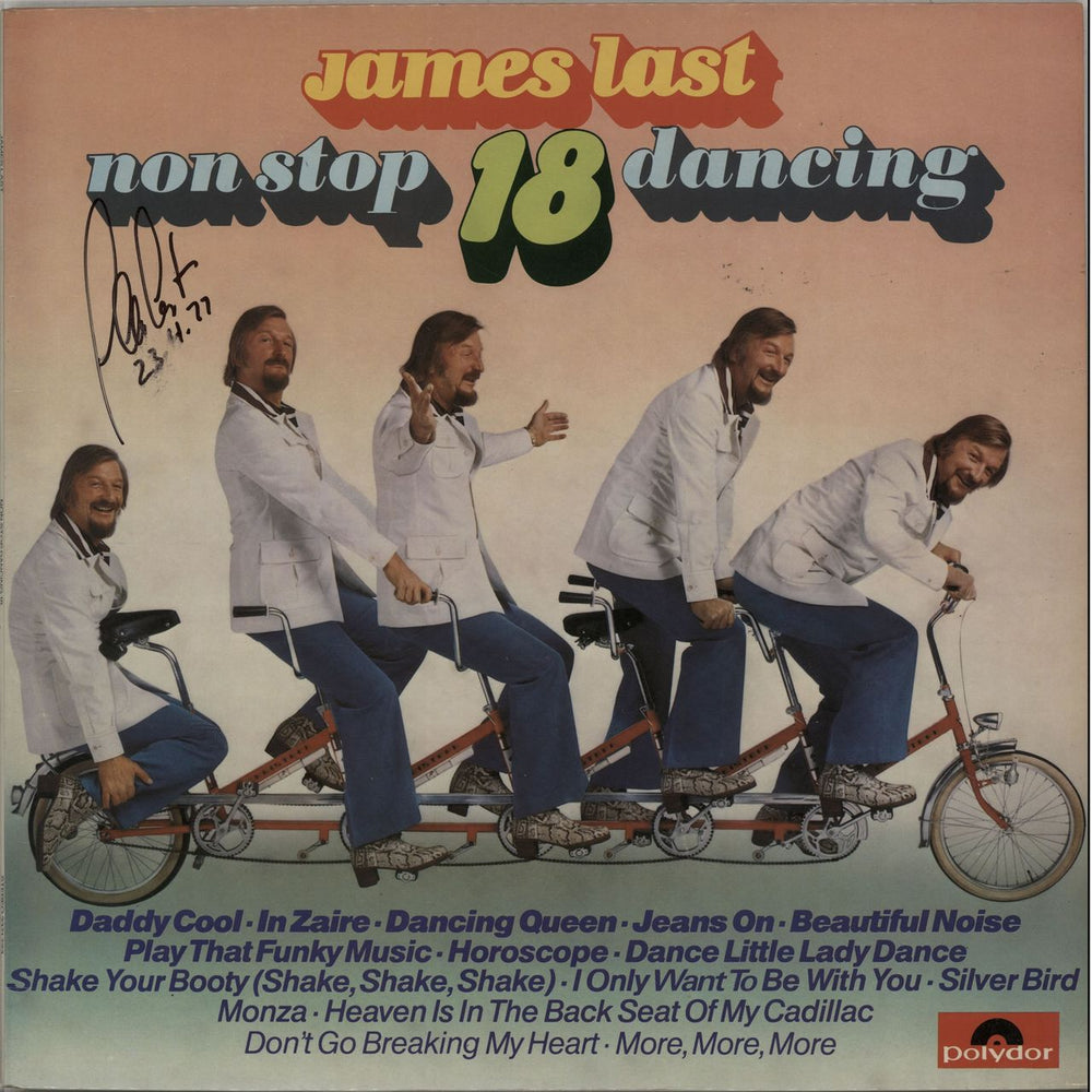 James Last Non Stop Dancing 18 - Autographed UK vinyl LP album (LP record) 2371723