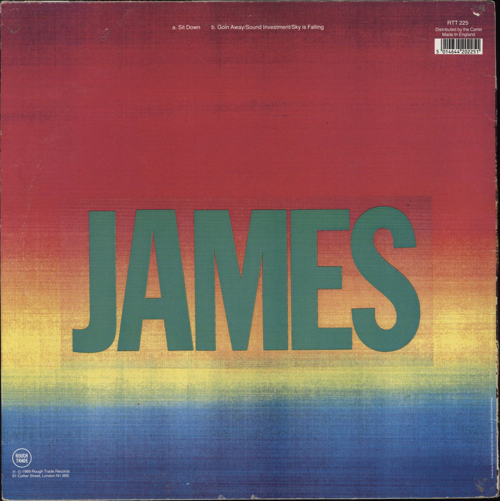 James Sit Down - 1st - EX UK 12" vinyl single (12 inch record / Maxi-single) 5014644202251