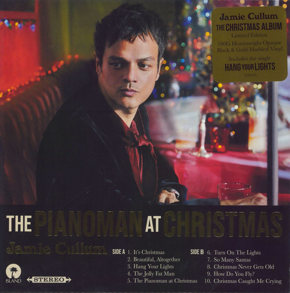 Jamie Cullum The Pianoman At Christmas - Black & Gold Vinyl - Sealed + Autographed Card UK vinyl LP album (LP record) 3518900