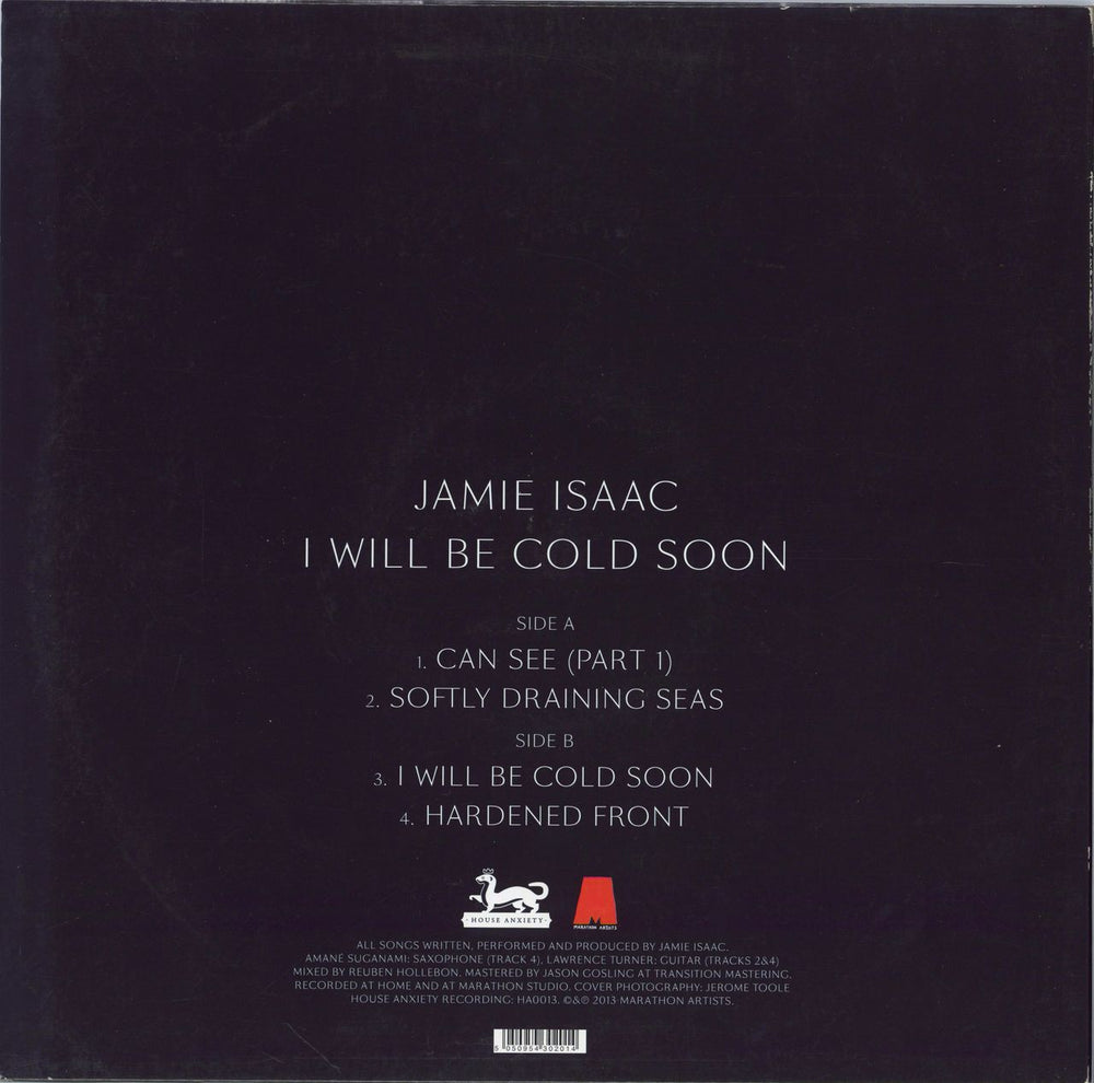 Jamie Isaac It Will Be Cold Soon UK 12" vinyl single (12 inch record / Maxi-single) 5050954302014