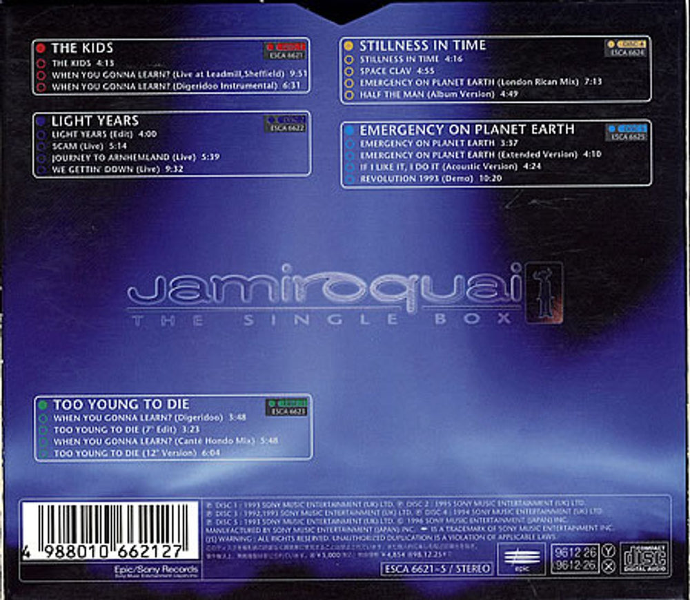 Jamiroquai The Single Box Japanese CD Single Box Set JMQCXTH365339