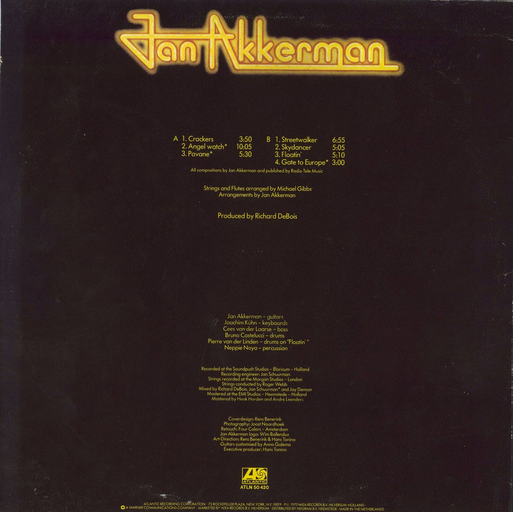 Jan Akkerman Jan Akkerman Dutch vinyl LP album (LP record)