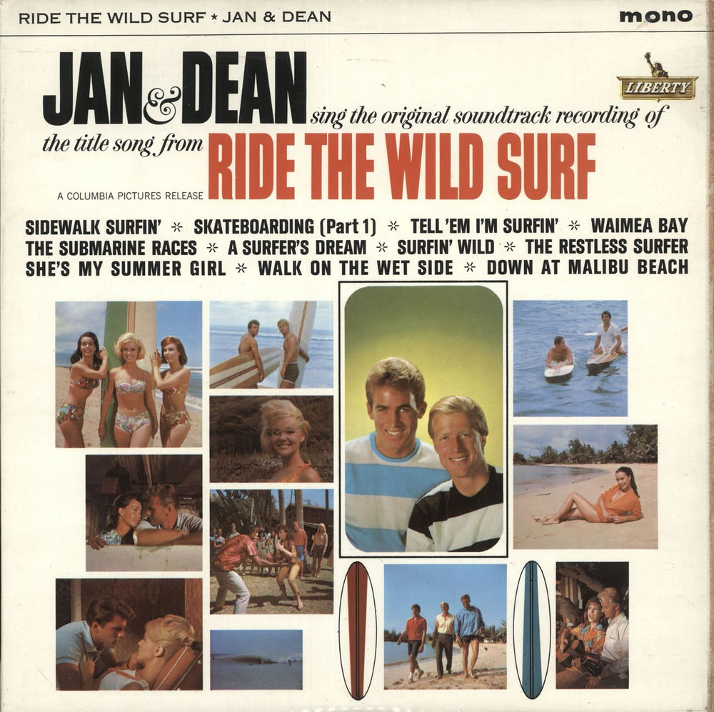 Jan & Dean Ride The Wild Surf UK vinyl LP album (LP record) LBY1229